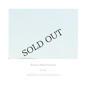 画像1: Barbara Monk Feldman ”Verses" [CD]