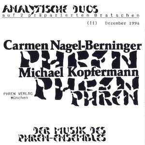 画像1: Phren "Analytische Duos (II) Dezember 1994" [CD]