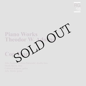 画像: Cop Tears "Theodor Adorno: Piano Works" [LP]