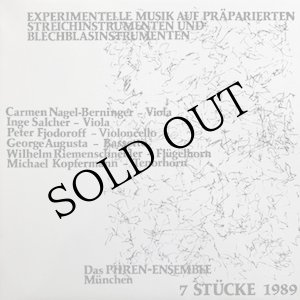 画像: Phren "Experimentelle Musik Auf Praparierten Streichinstrumenten Und Blechblasinstrumenten - 7 Stucke 1989" [LP]