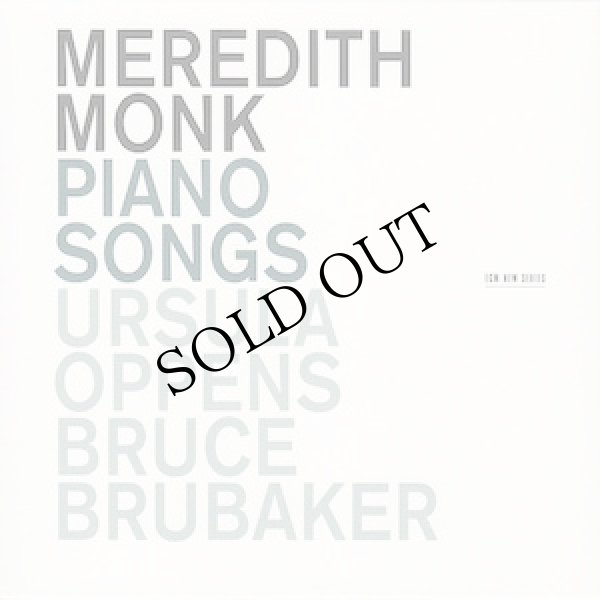 画像1: Meredith Monk "Piano Songs" [CD]