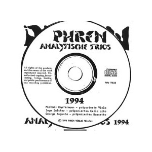 画像1: Phren "Analytische Trios 1994" [CD]